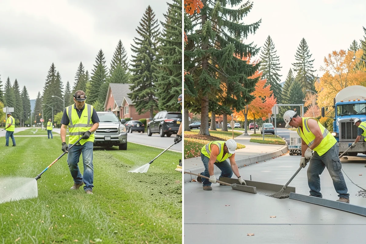 Concrete Stairs Construction in Stanwood, Snohomish County, WA - Confirm elevations, rise-over-run, and code requirements for the flight