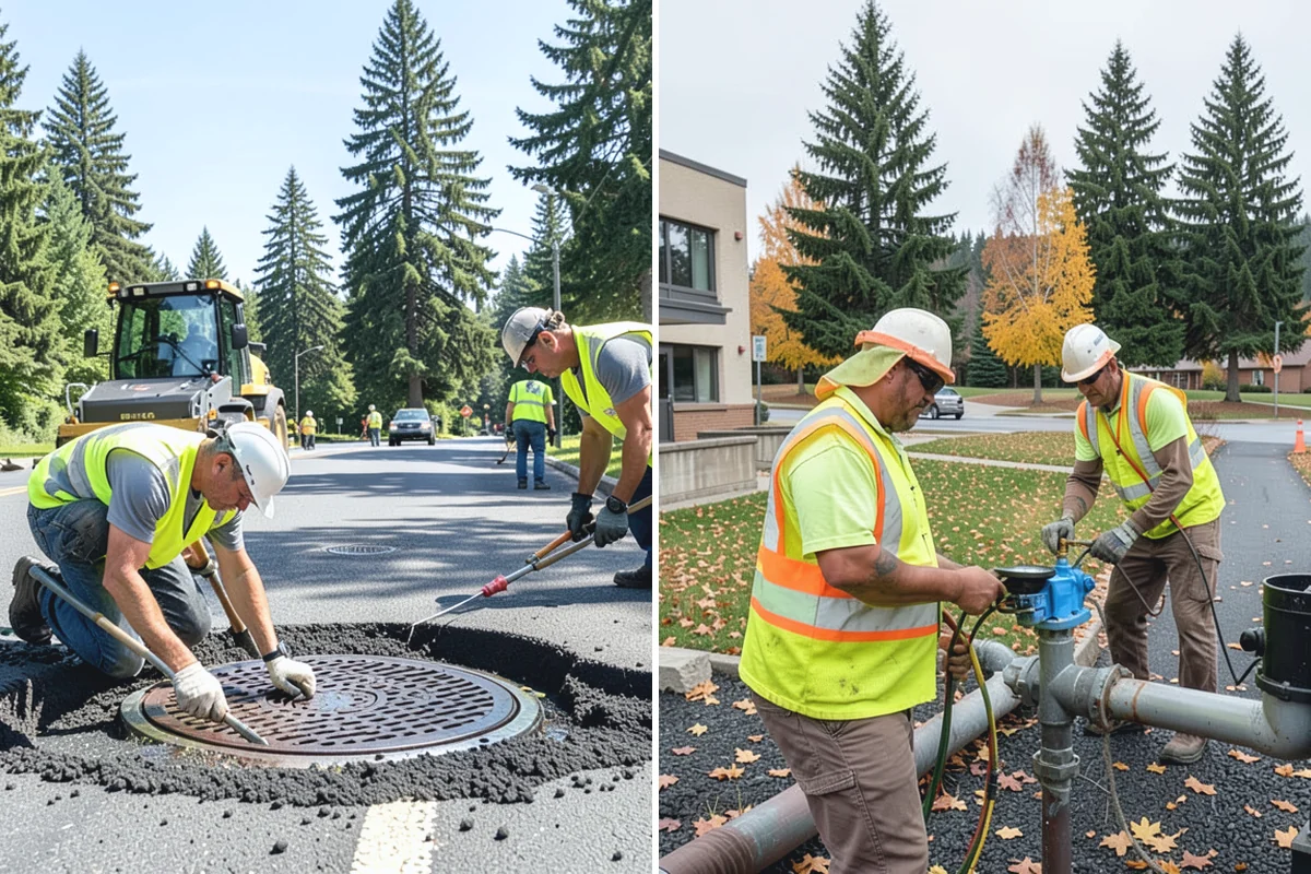Concrete Stairs Construction in Woodinville, King County, WA - Confirm elevations, rise-over-run, and code requirements for the flight