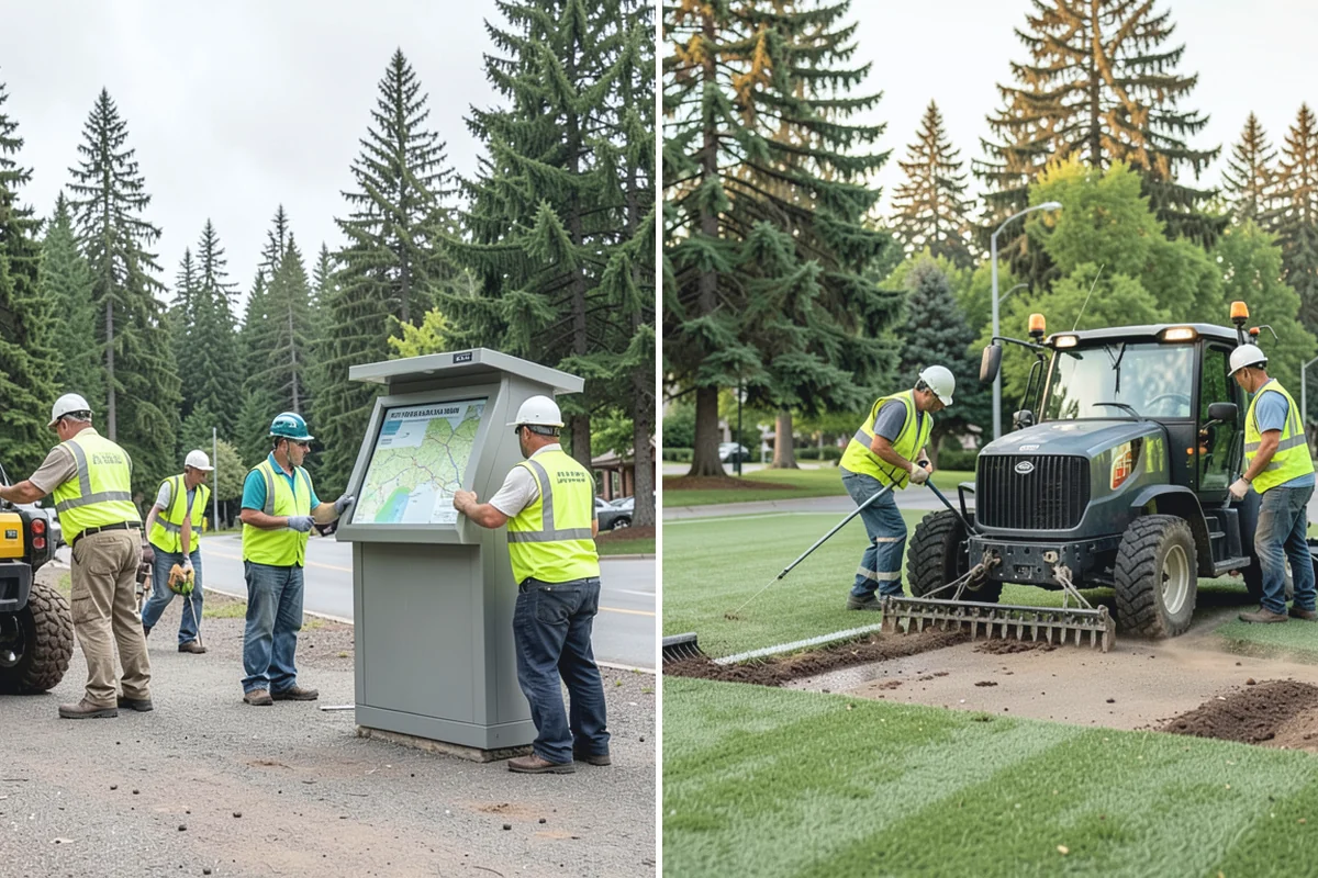 Construction Sweeping in Beaux Arts Village, King County, WA - Identify site exits and haul routes