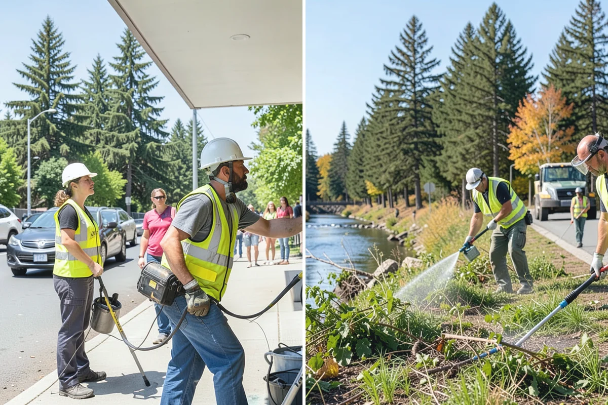 Construction Sweeping in Buckley, Pierce County, WA - Identify site exits and haul routes