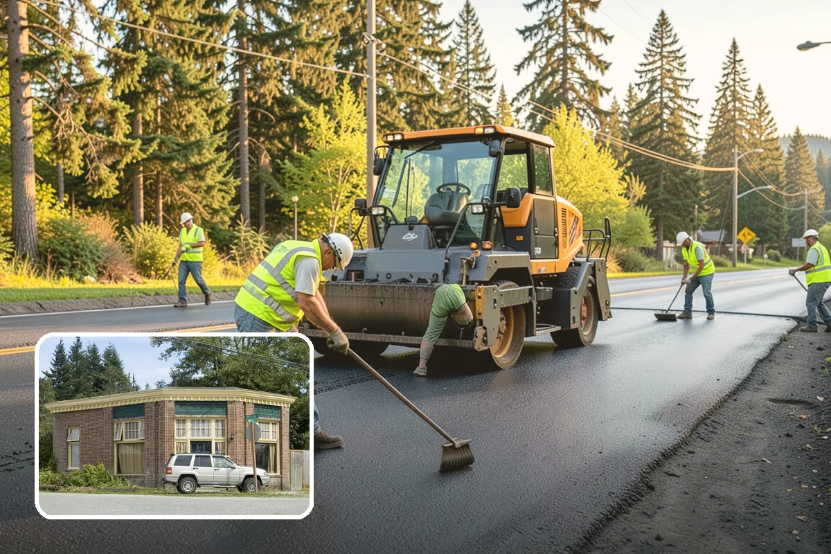 Construction Sweeping in Hamilton, Skagit County, WA - Track-out controlled at site exits