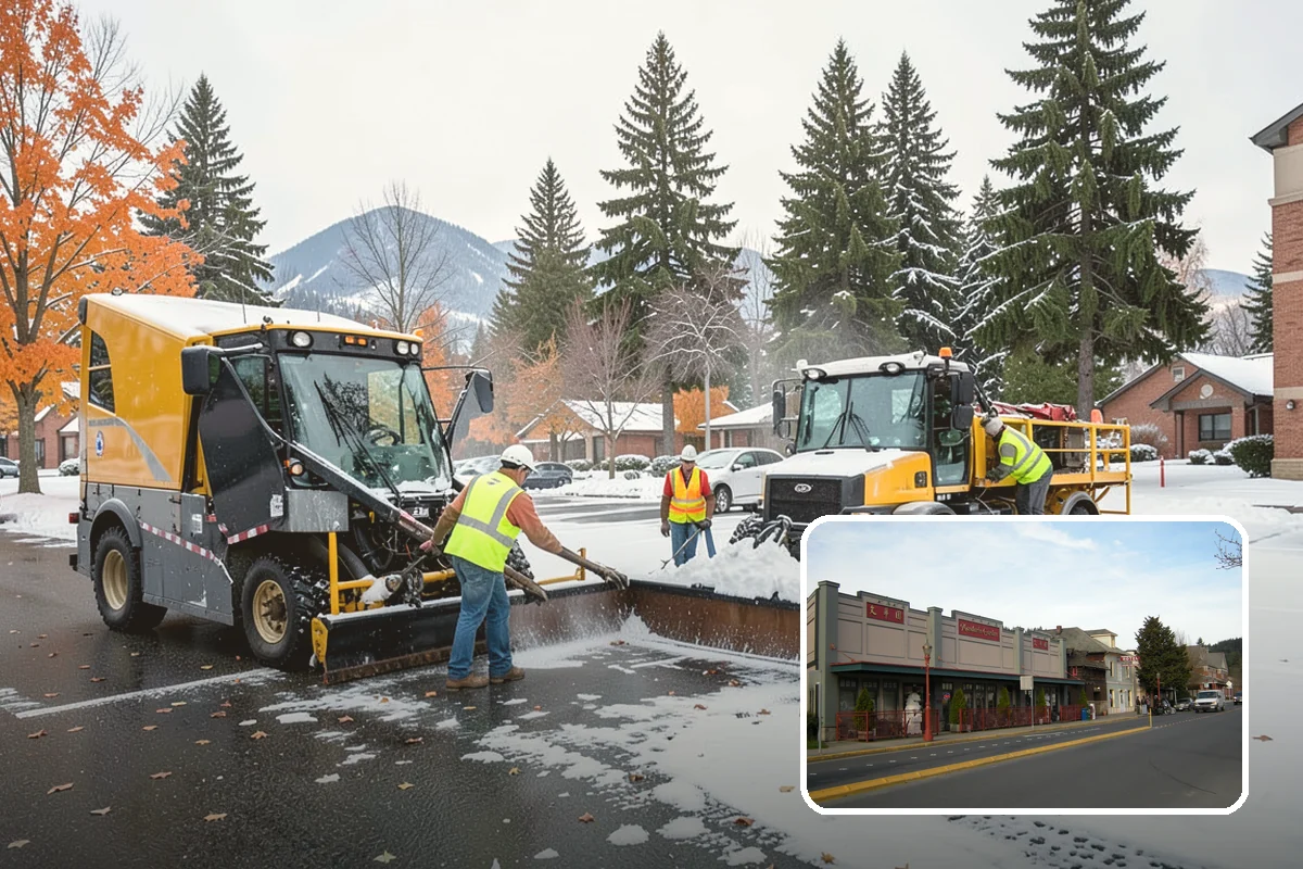 Construction Sweeping in Issaquah, King County, WA - Track-out controlled at site exits