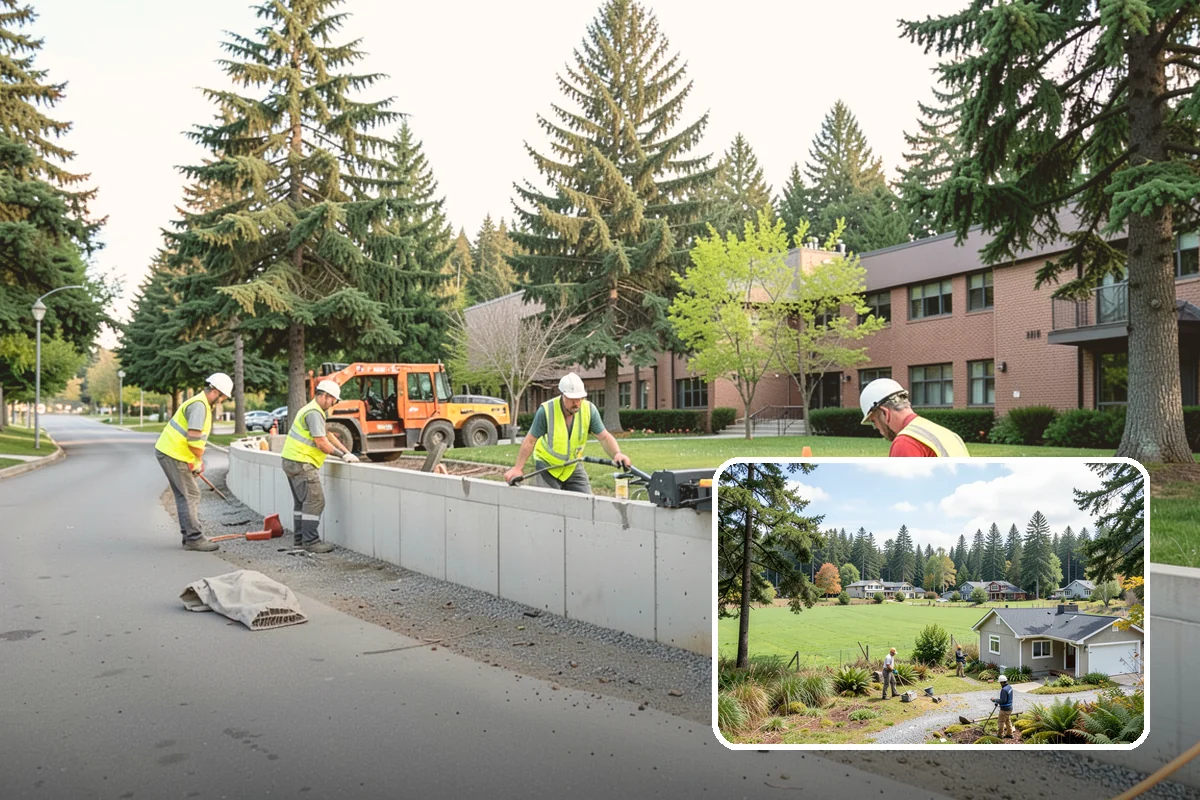 Construction Sweeping in Lyman, Skagit County, WA - Track-out controlled at site exits