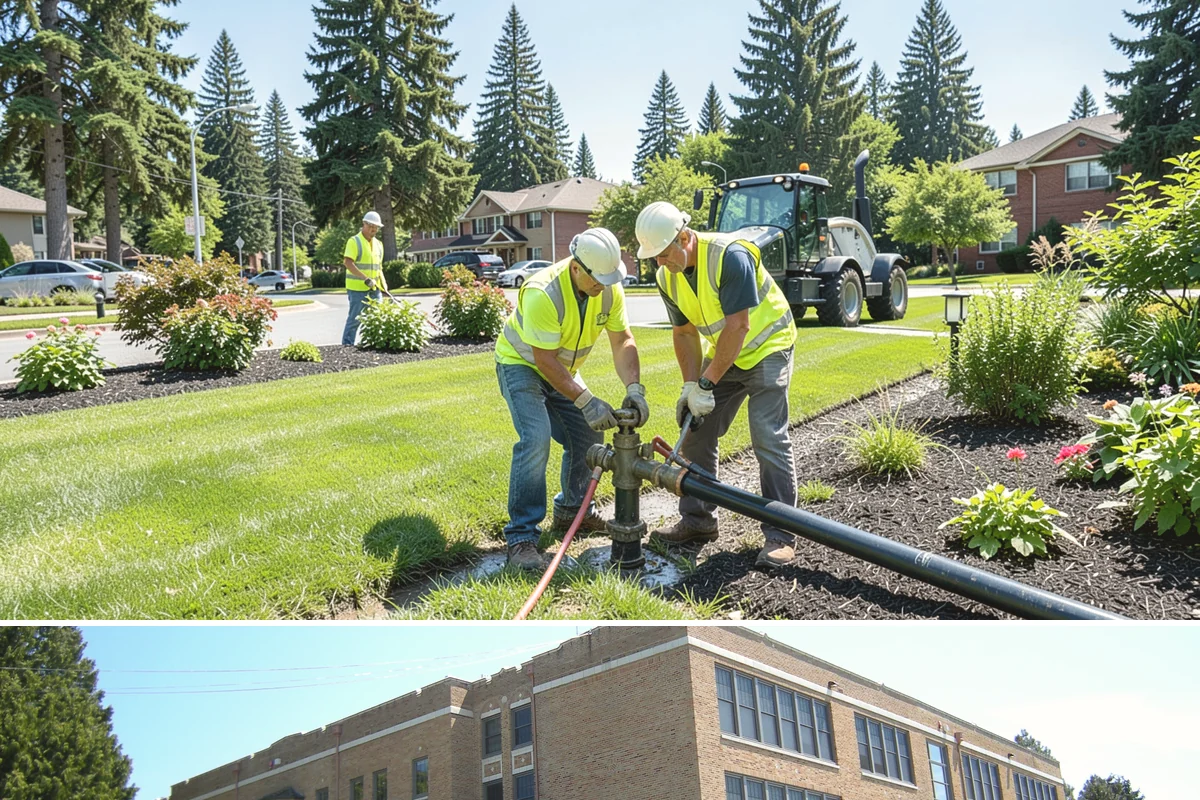 Construction Sweeping in Maple Valley, King County, WA - Track-out is heaviest during the wet months when soil clings to tires and tracks onto pavement.