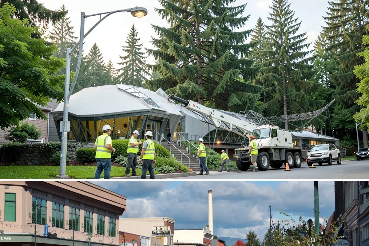 Construction Sweeping in Monroe, Snohomish County, WA - Track-out is heaviest during the wet months when soil clings to tires and tracks onto pavement.