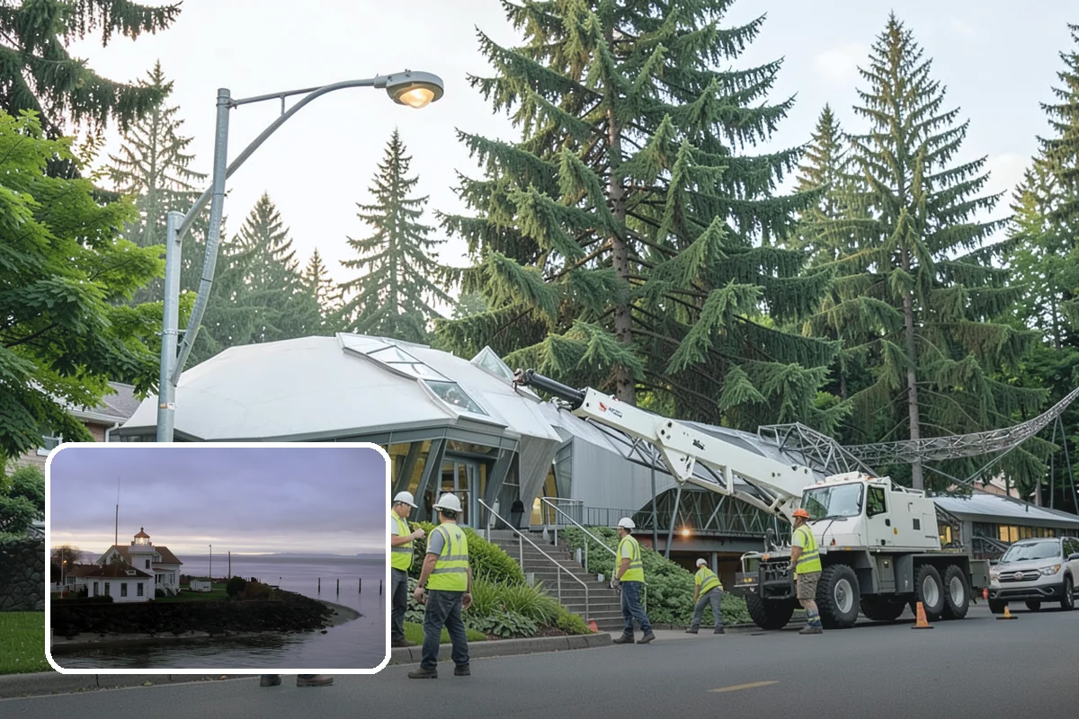 Construction Sweeping in Mukilteo, Snohomish County, WA - Track-out controlled at site exits