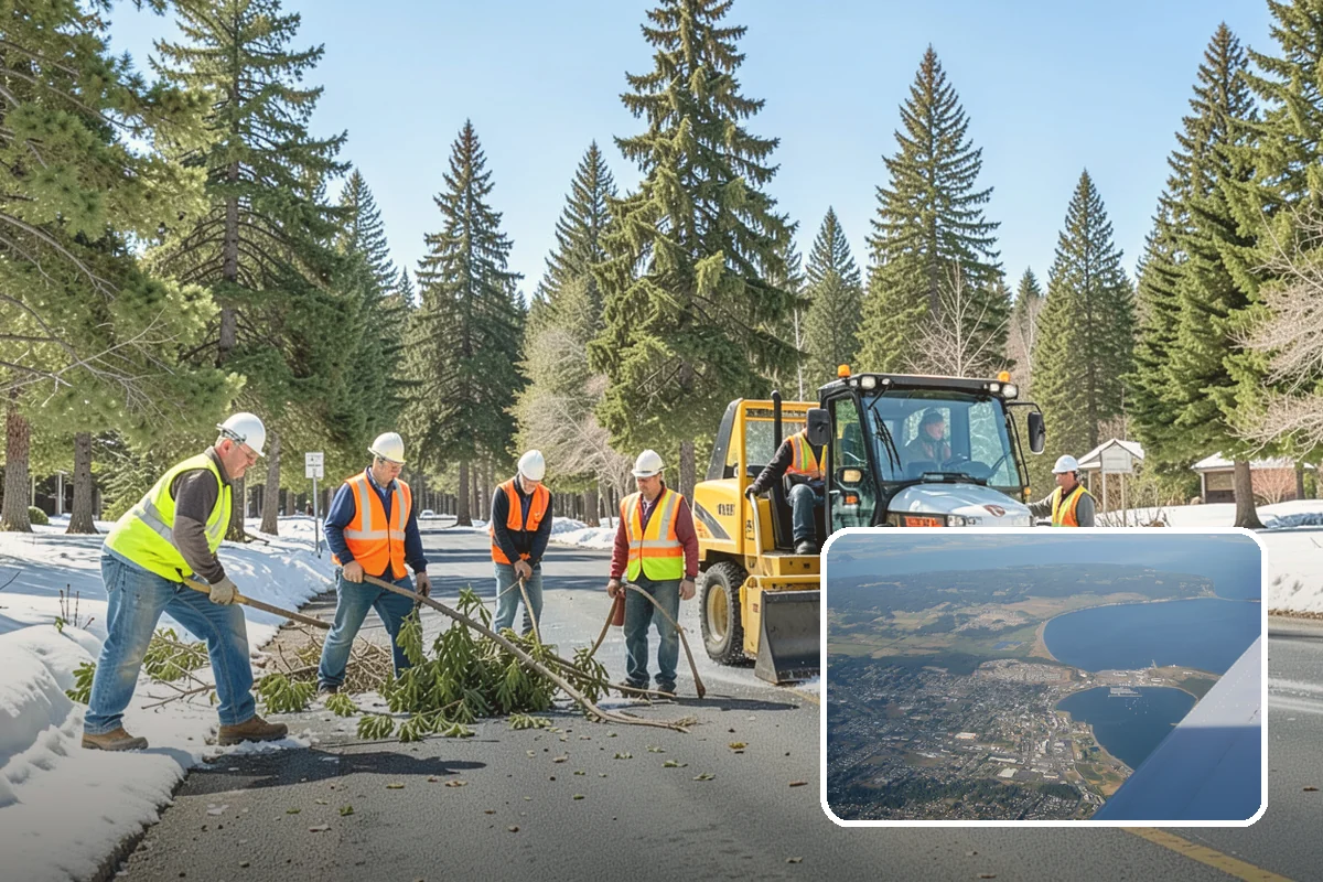 Construction Sweeping in Oak Harbor, Island County, WA - Track-out controlled at site exits