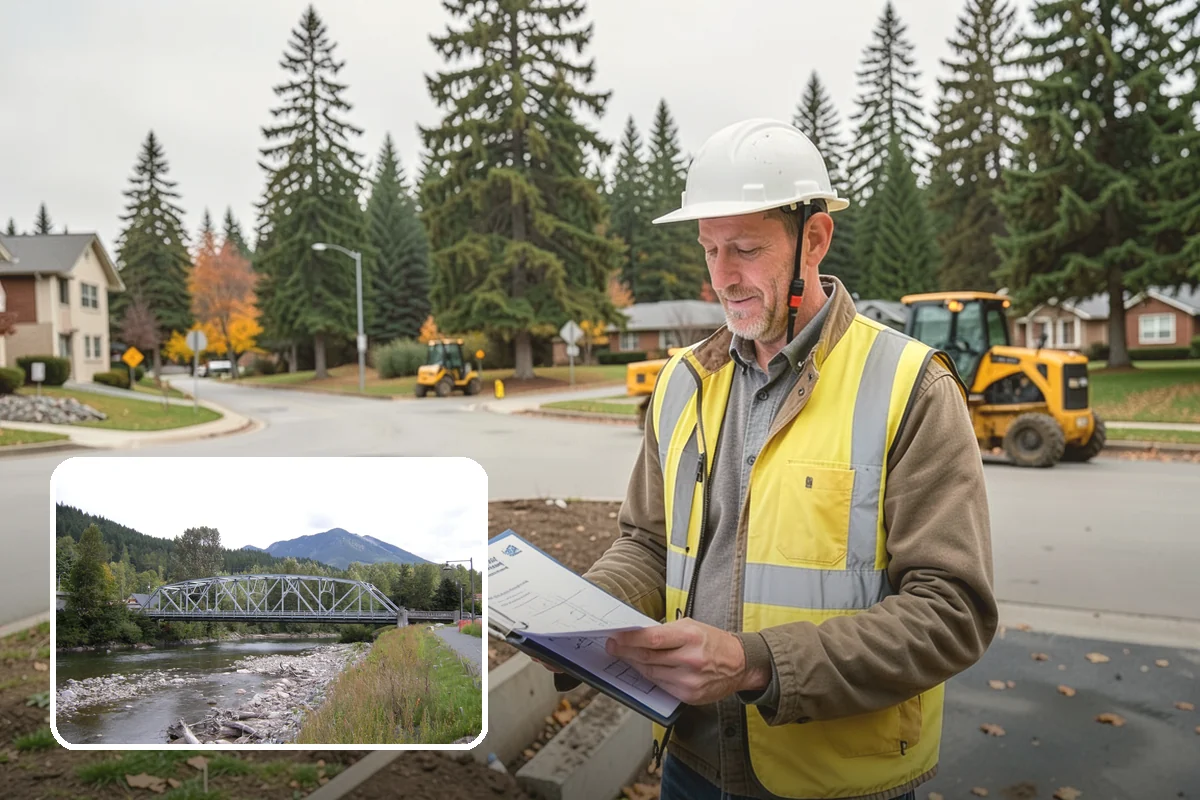 Construction Sweeping in Skykomish, King County, WA - Track-out controlled at site exits