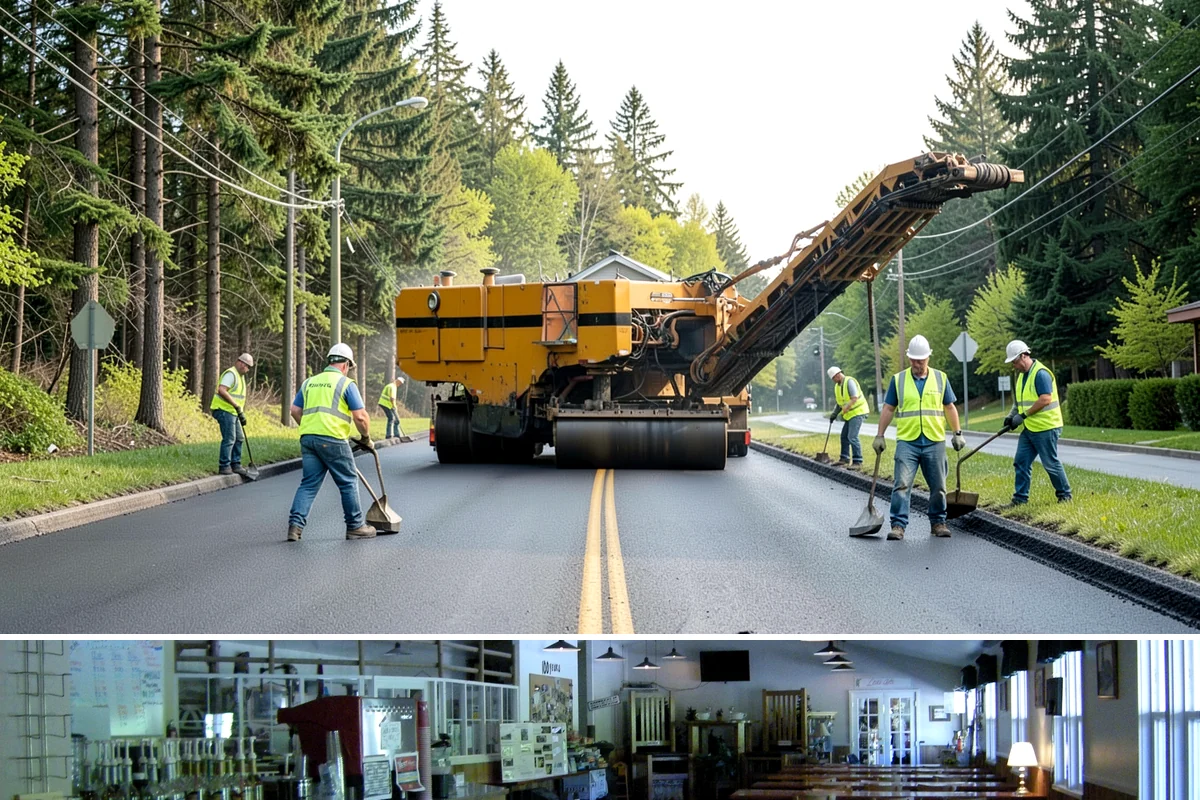 Contract Grounds Maintenance in Black Diamond, King County, WA - Crews shift from mowing-heavy summer routines to leaf and storm cleanup as the seasons change.