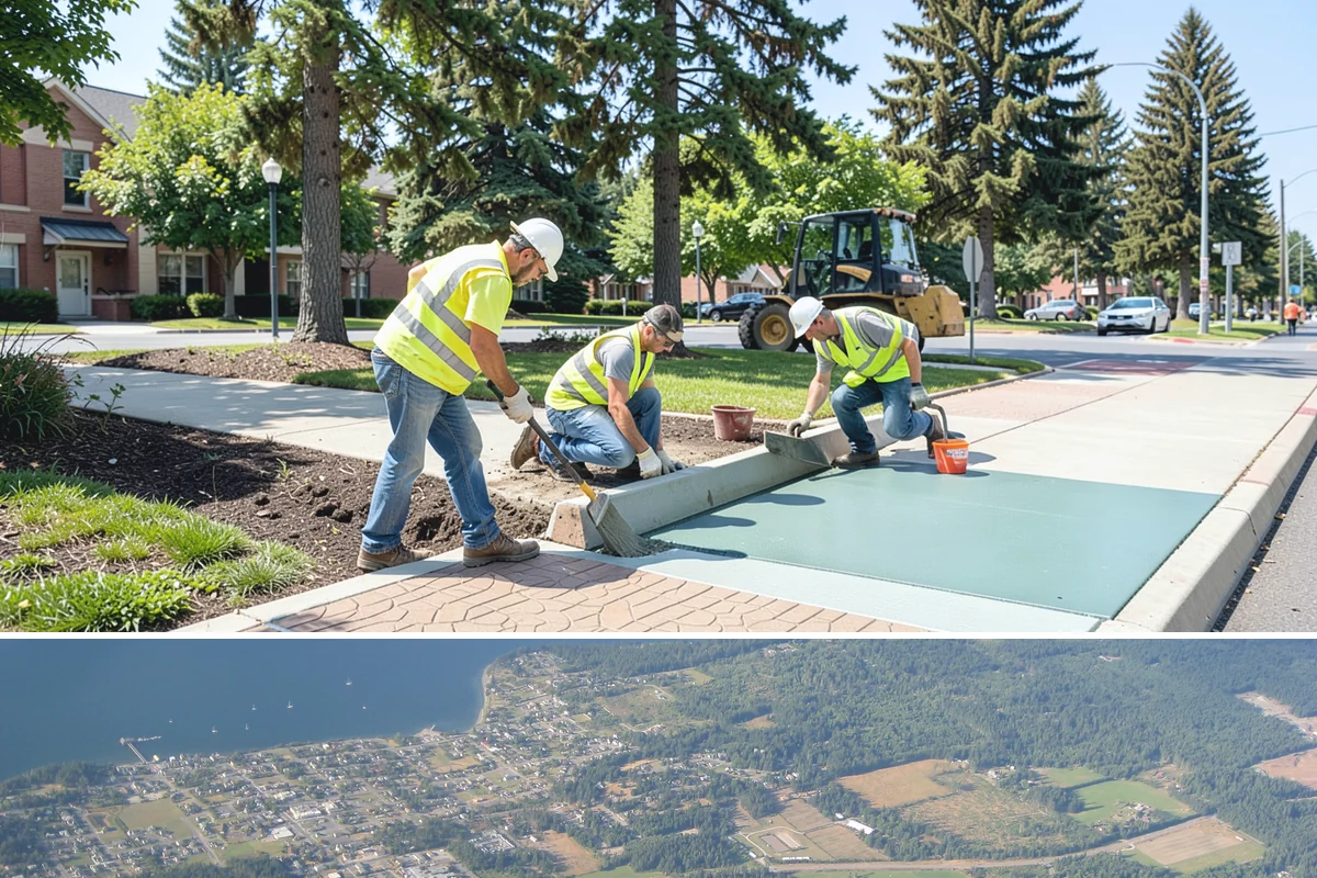 Contract Grounds Maintenance in Coupeville, Island County, WA - Crews shift from mowing-heavy summer routines to leaf and storm cleanup as the seasons change.