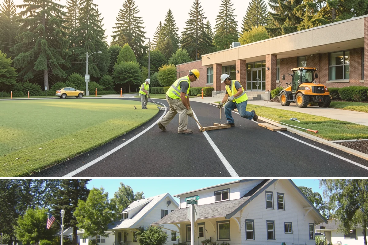 Contract Grounds Maintenance in DuPont, Pierce County, WA - Crews shift from mowing-heavy summer routines to leaf and storm cleanup as the seasons change.
