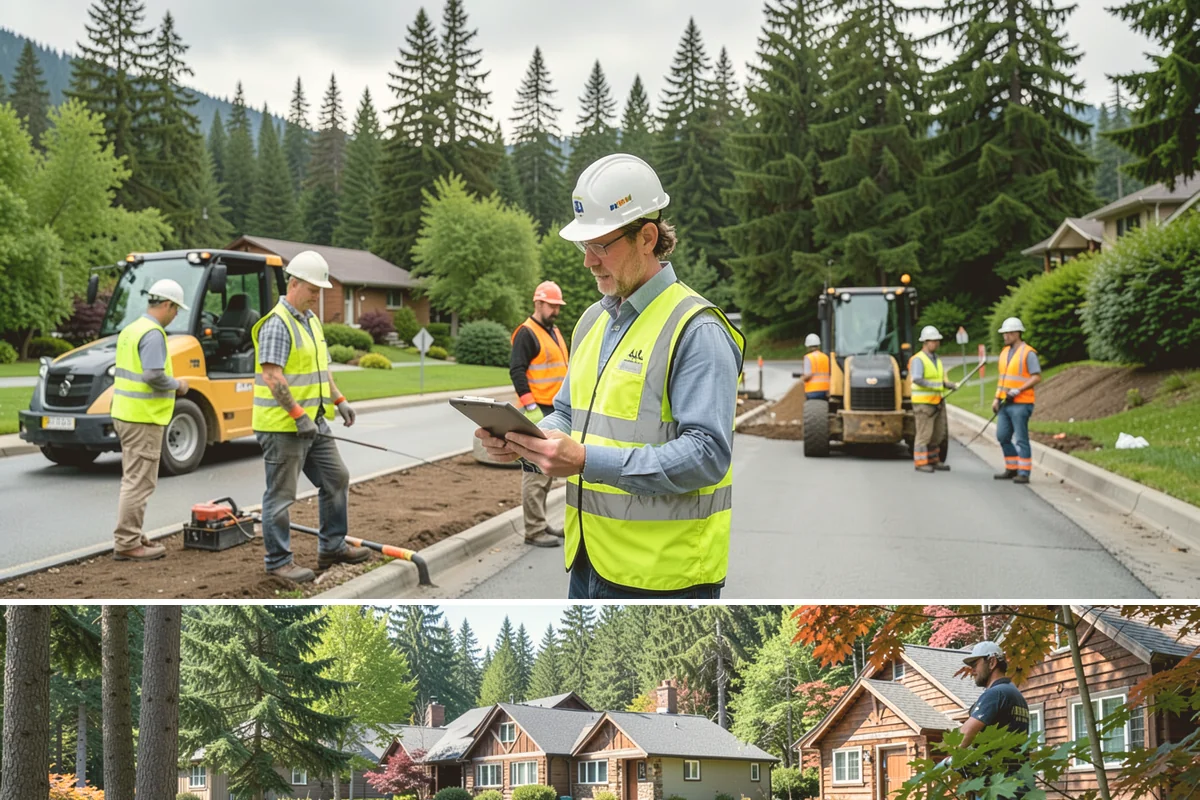 Contract Grounds Maintenance in Edgewood, Pierce County, WA - Crews shift from mowing-heavy summer routines to leaf and storm cleanup as the seasons change.