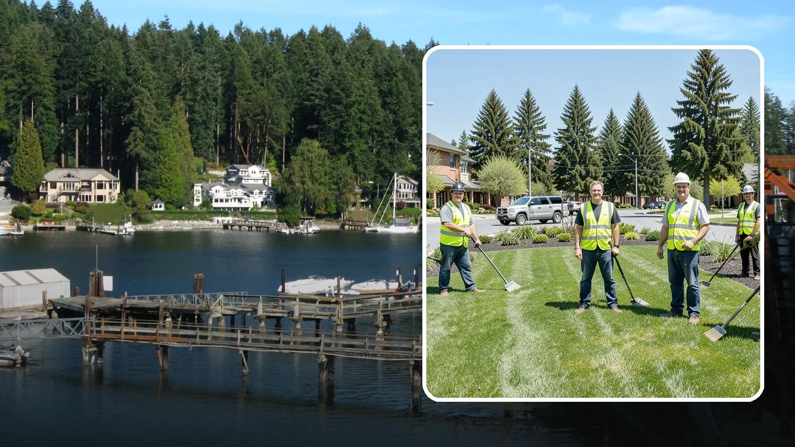 Contract Grounds Maintenance in Gig Harbor, Pierce County, WA - Full-service grounds maintenance delivered under a competitively awarded, performance-based contract.
