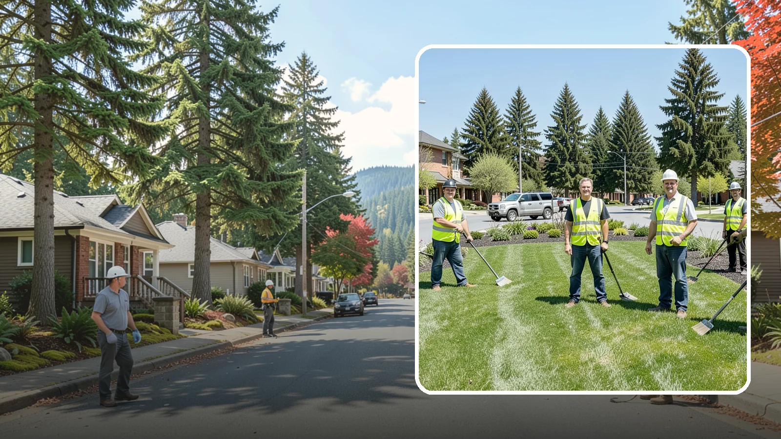 Contract Grounds Maintenance in Hunts Point, King County, WA - Full-service grounds maintenance delivered under a competitively awarded, performance-based contract.