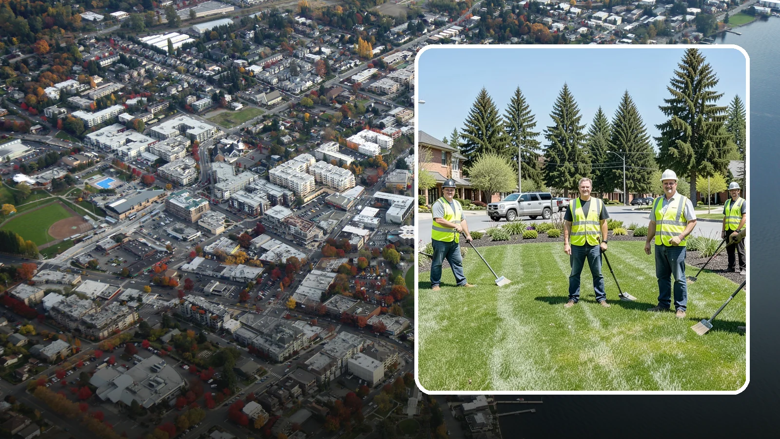 Contract Grounds Maintenance in Kirkland, King County, WA - Full-service grounds maintenance delivered under a competitively awarded, performance-based contract.