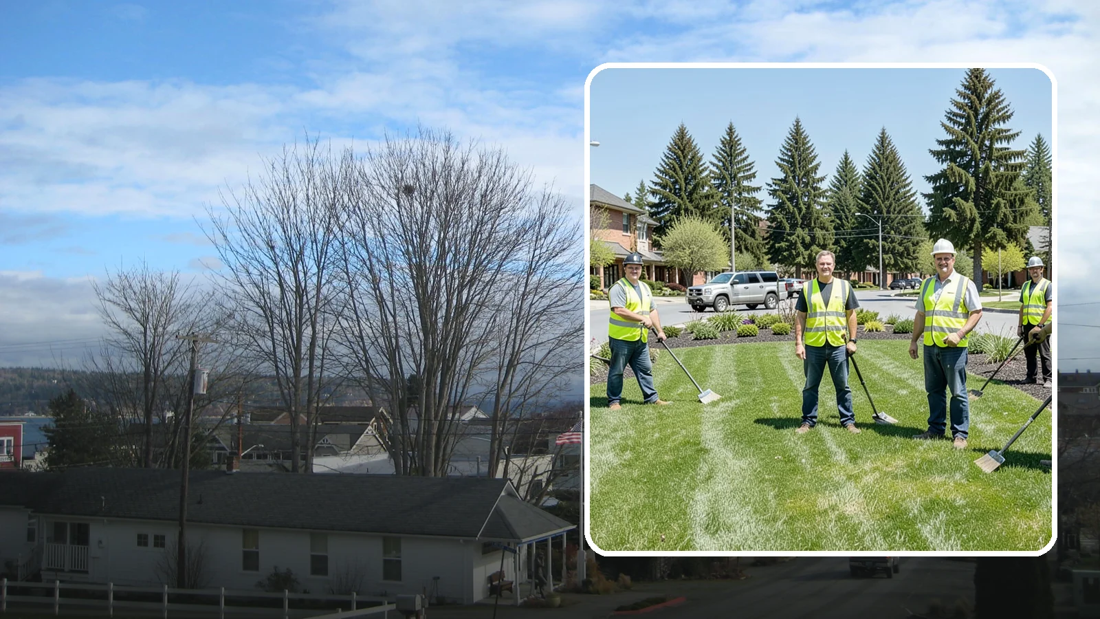 Contract Grounds Maintenance in Langley, Island County, WA - Full-service grounds maintenance delivered under a competitively awarded, performance-based contract.