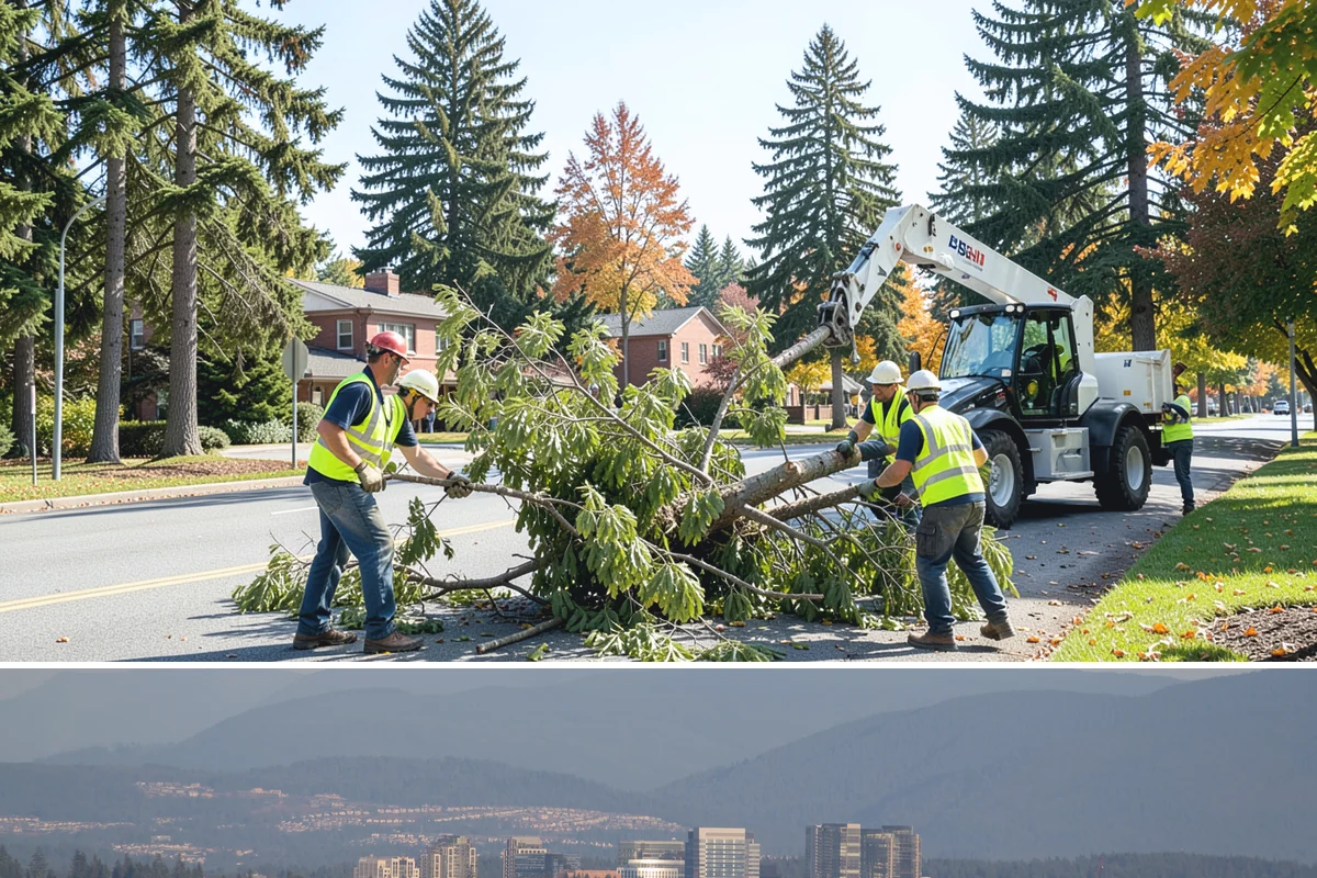Contract Grounds Maintenance in Medina, King County, WA - Crews shift from mowing-heavy summer routines to leaf and storm cleanup as the seasons change.