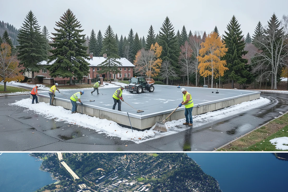 Contract Grounds Maintenance in Mercer Island, King County, WA - Crews shift from mowing-heavy summer routines to leaf and storm cleanup as the seasons change.