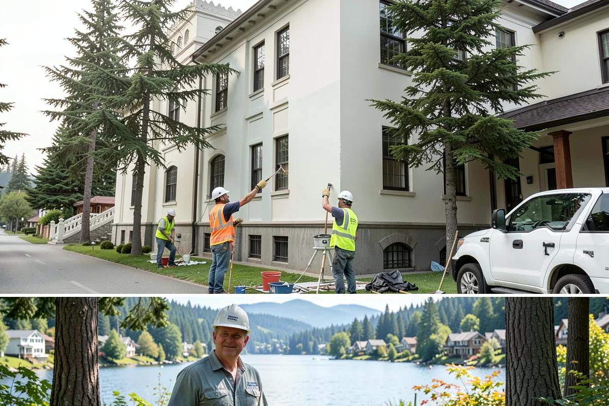 Contract Grounds Maintenance in Milton, King County, WA - Crews shift from mowing-heavy summer routines to leaf and storm cleanup as the seasons change.