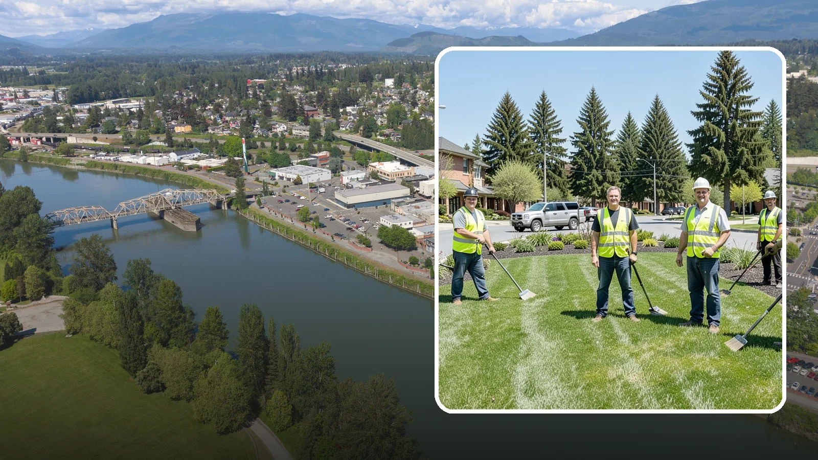 Contract Grounds Maintenance in Mount Vernon, Skagit County, WA - Full-service grounds maintenance delivered under a competitively awarded, performance-based contract.