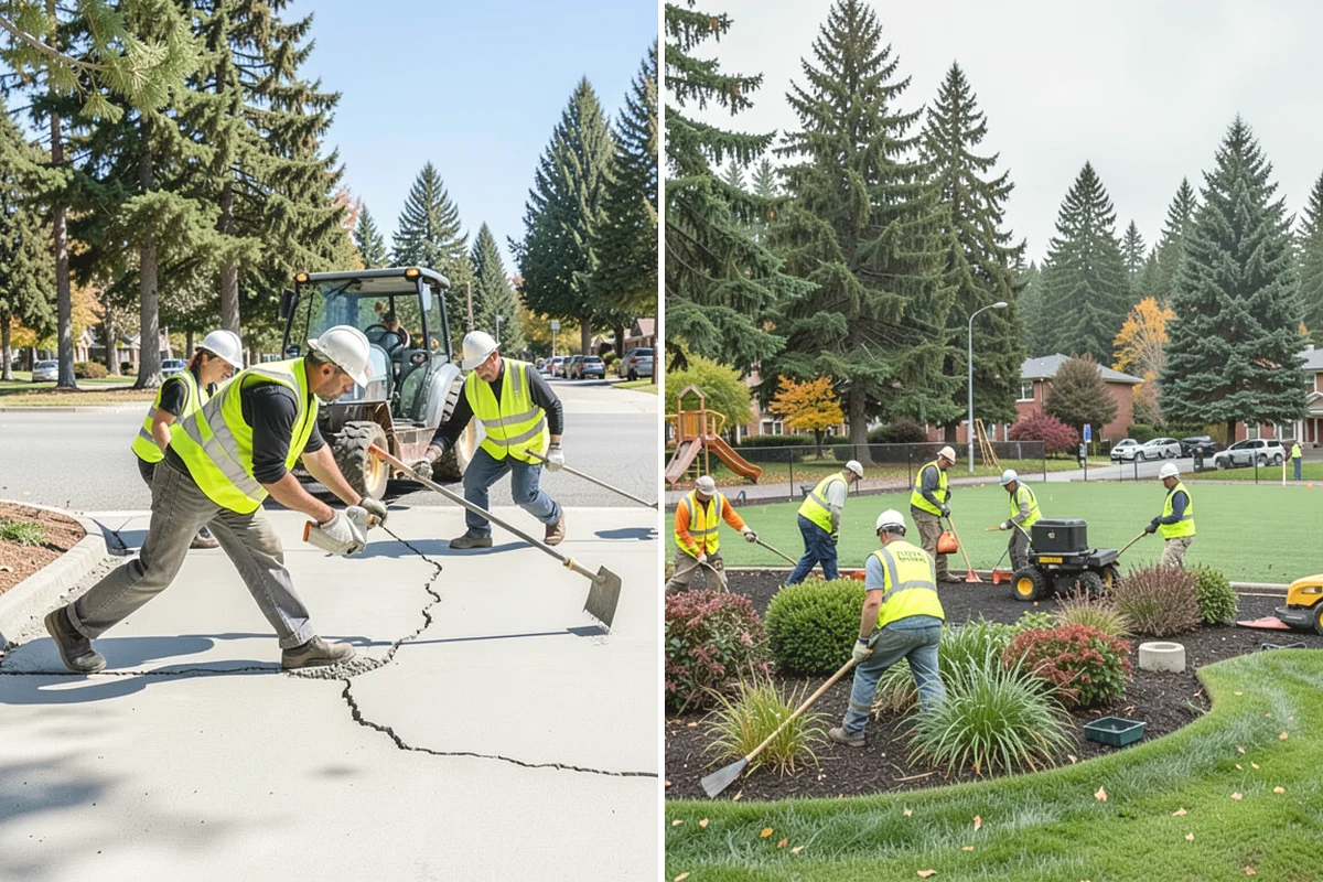 Contract Grounds Maintenance in Mukilteo, Snohomish County, WA - Define sites, specifications, and standards