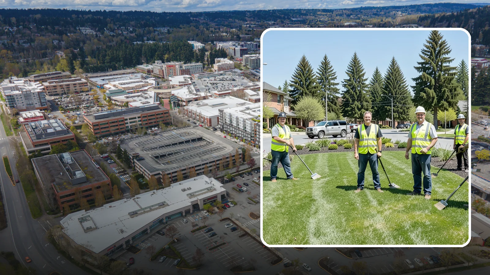 Contract Grounds Maintenance in Redmond, King County, WA - Full-service grounds maintenance delivered under a competitively awarded, performance-based contract.