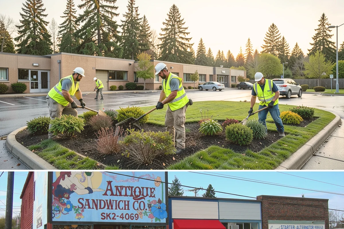 Contract Grounds Maintenance in Ruston, Pierce County, WA - Crews shift from mowing-heavy summer routines to leaf and storm cleanup as the seasons change.