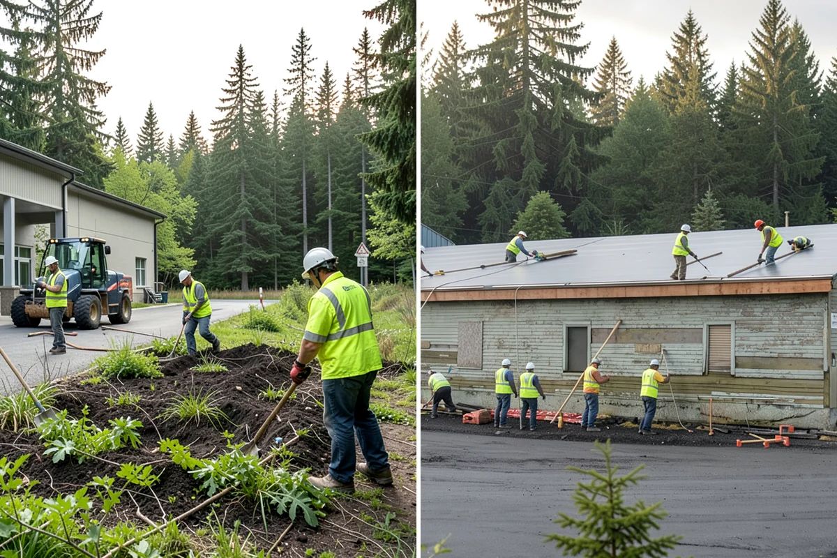Contract Grounds Maintenance in Sedro-Woolley, Skagit County, WA - Define sites, specifications, and standards