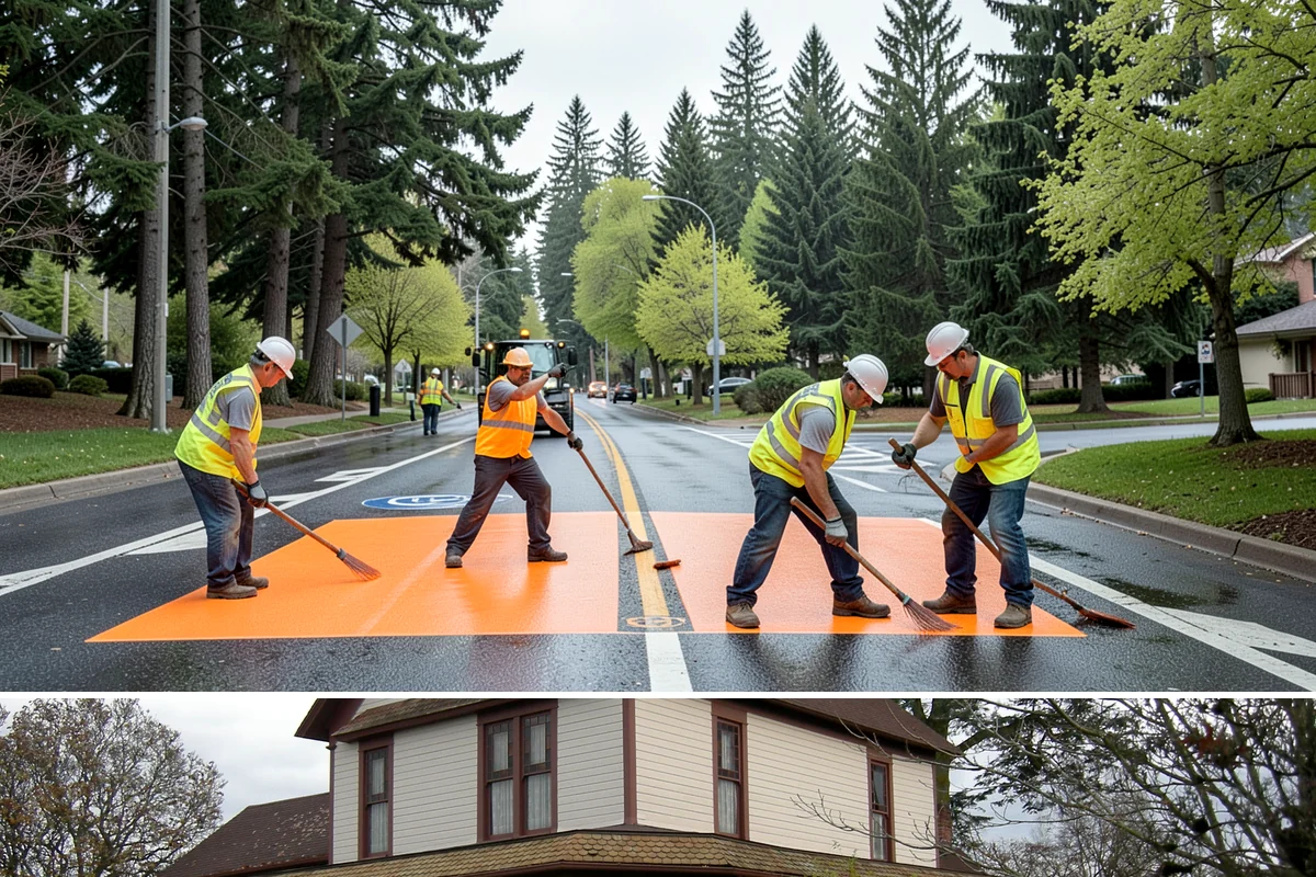 Contract Grounds Maintenance in Sumner, Pierce County, WA - Crews shift from mowing-heavy summer routines to leaf and storm cleanup as the seasons change.