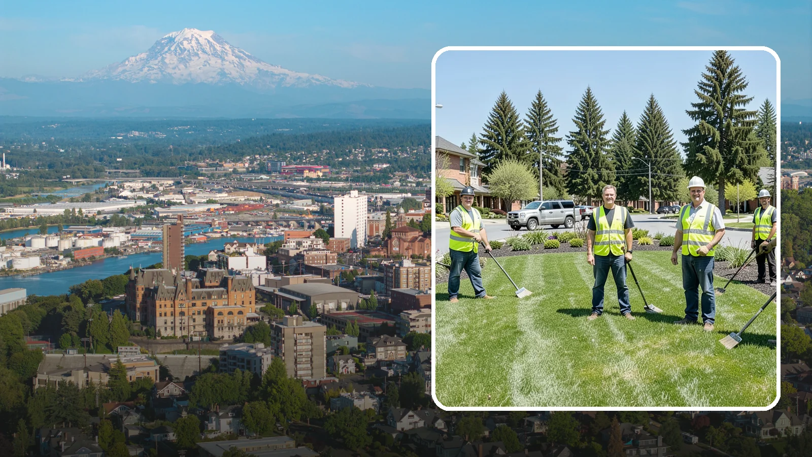 Contract Grounds Maintenance in Tacoma, Pierce County, WA - Full-service grounds maintenance delivered under a competitively awarded, performance-based contract.