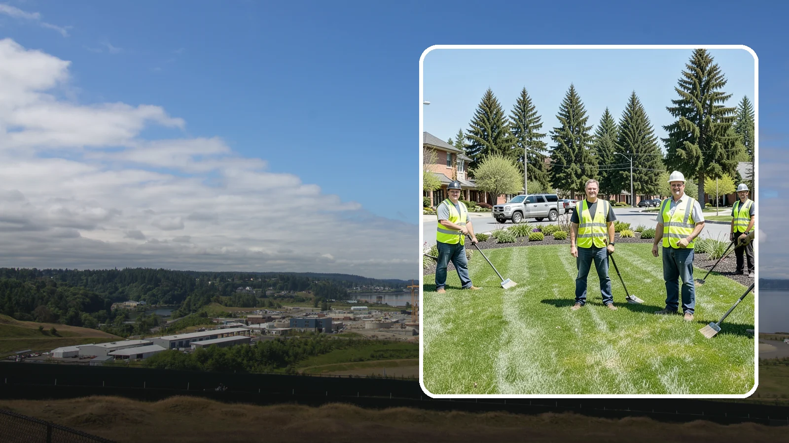 Contract Grounds Maintenance in University Place, Pierce County, WA - Full-service grounds maintenance delivered under a competitively awarded, performance-based contract.