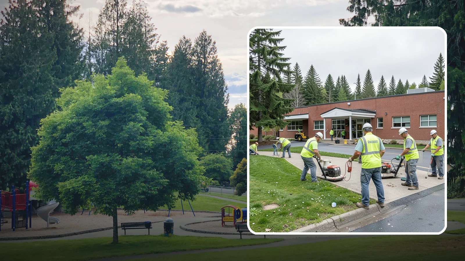 County Facilities Maintenance in Bonney Lake, Pierce County, WA - Grounds and site maintenance for Western Washington county facilities, from courthouses and annexes to remote road-district yards.