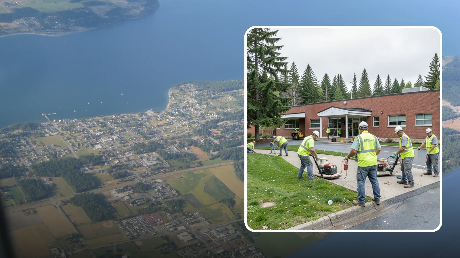 County Facilities Maintenance in Coupeville, Island County, WA - Grounds and site maintenance for Western Washington county facilities, from courthouses and annexes to remote road-district yards.