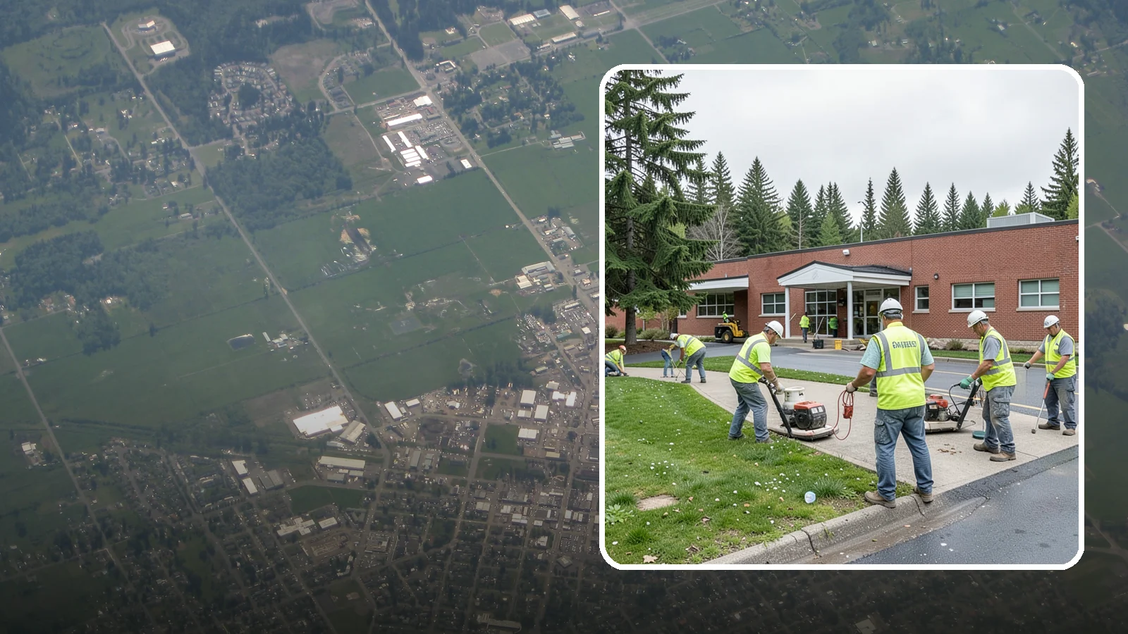 County Facilities Maintenance in Enumclaw, King County, WA - Grounds and site maintenance for Western Washington county facilities, from courthouses and annexes to remote road-district yards.