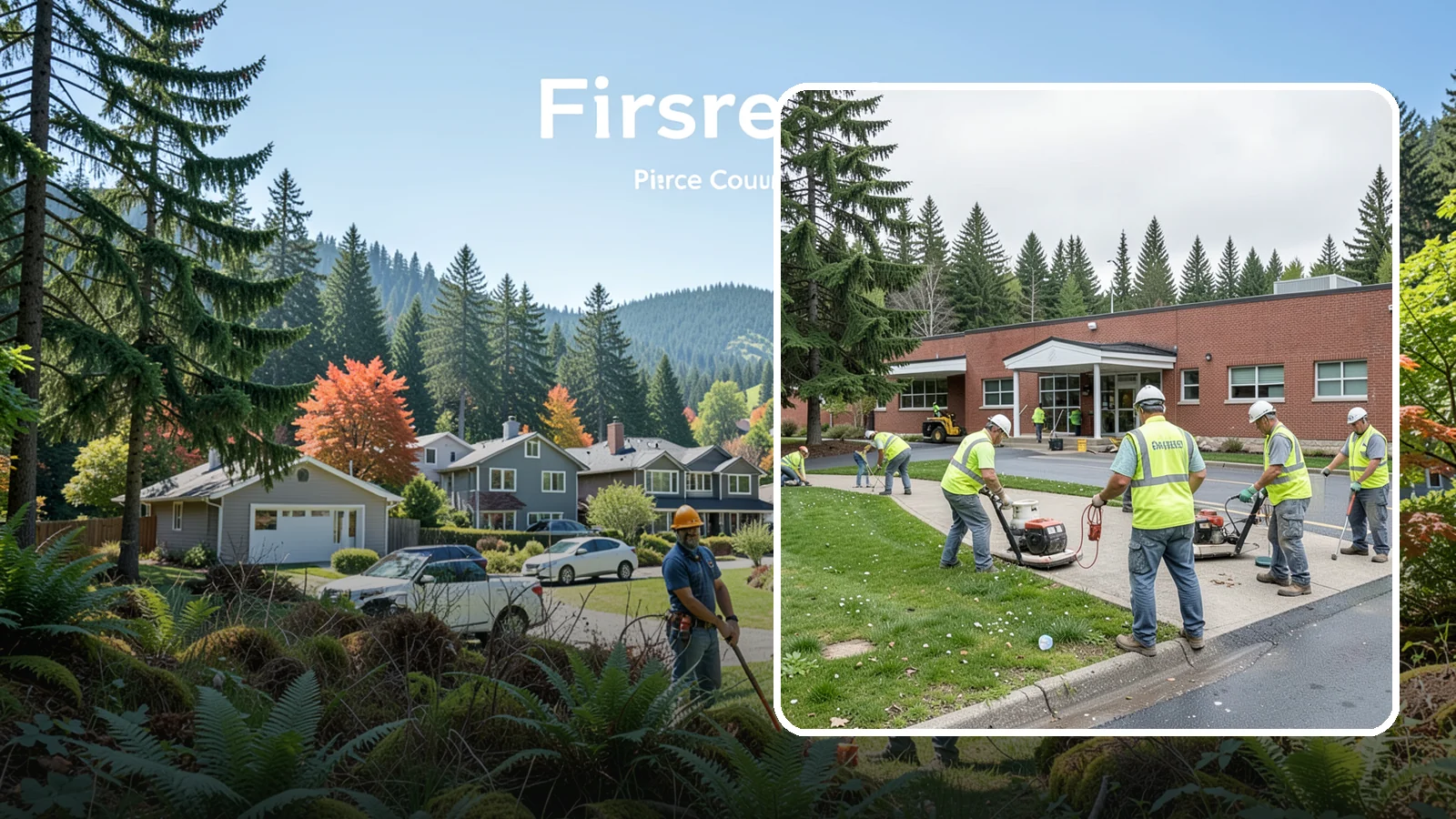 County Facilities Maintenance in Fircrest, Pierce County, WA - Grounds and site maintenance for Western Washington county facilities, from courthouses and annexes to remote road-district yards.