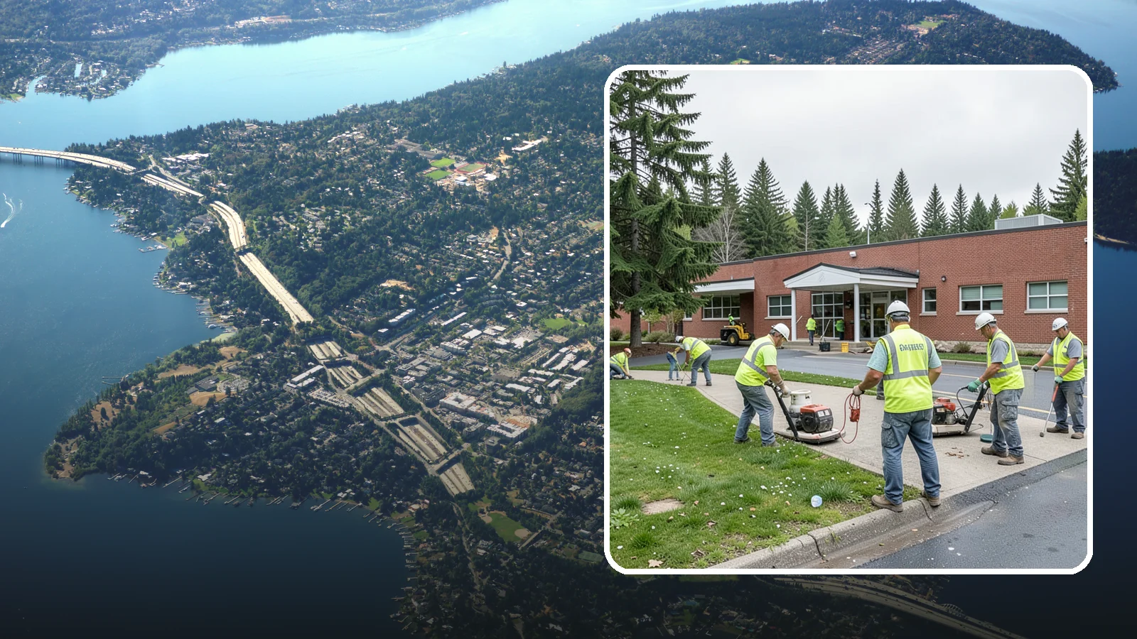 County Facilities Maintenance in Mercer Island, King County, WA - Grounds and site maintenance for Western Washington county facilities, from courthouses and annexes to remote road-district yards.