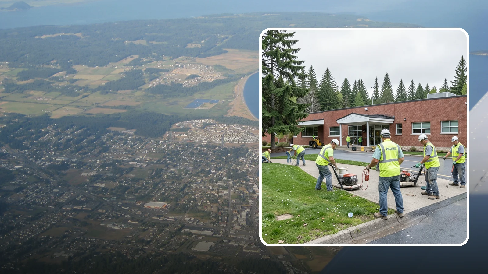 County Facilities Maintenance in Oak Harbor, Island County, WA - Grounds and site maintenance for Western Washington county facilities, from courthouses and annexes to remote road-district yards.