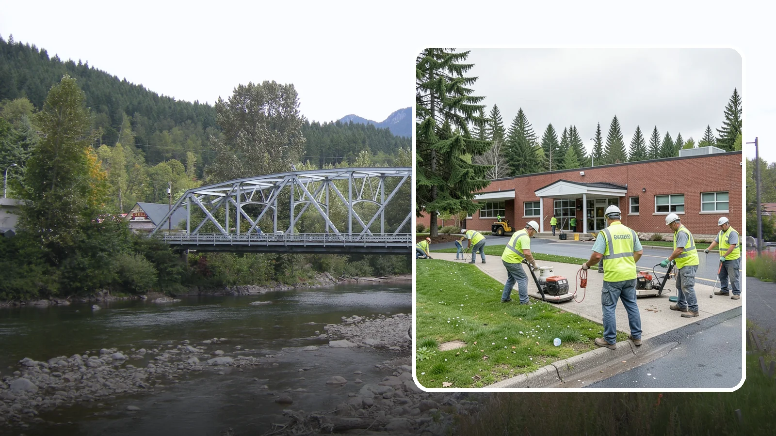 County Facilities Maintenance in Skykomish, King County, WA - Grounds and site maintenance for Western Washington county facilities, from courthouses and annexes to remote road-district yards.