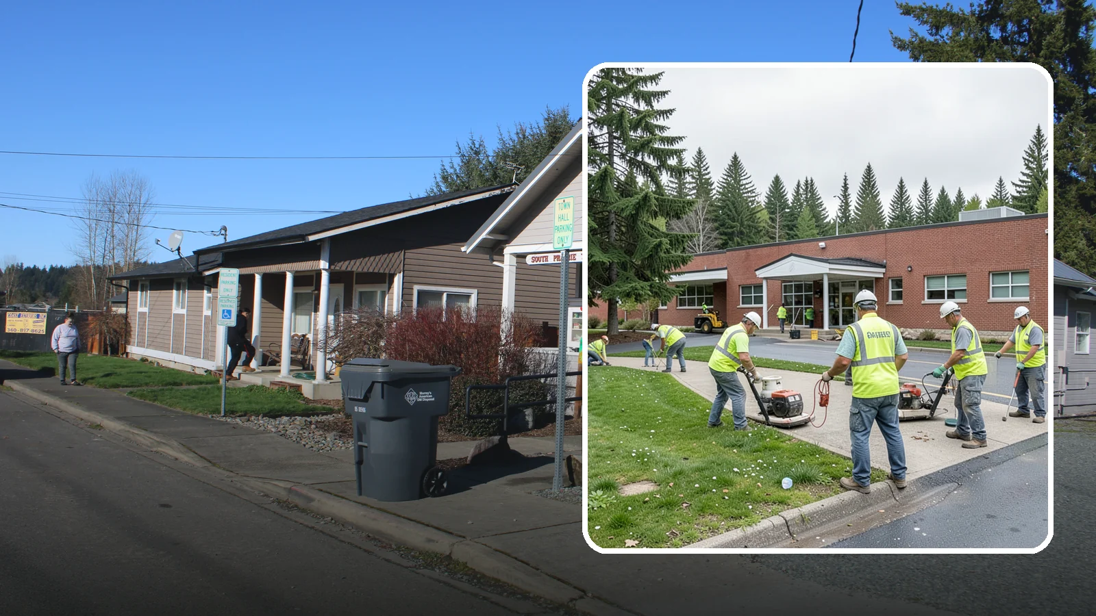 County Facilities Maintenance in South Prairie, Pierce County, WA - Grounds and site maintenance for Western Washington county facilities, from courthouses and annexes to remote road-district yards.