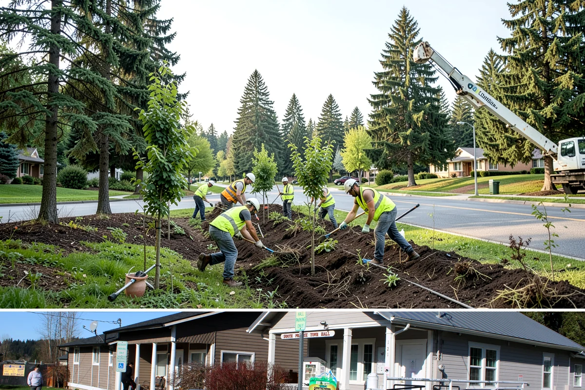 County Facilities Maintenance in South Prairie, Pierce County, WA - Growing-season visits peak from April through September, while winter rotations shift toward hardscape, drainage, and storm...