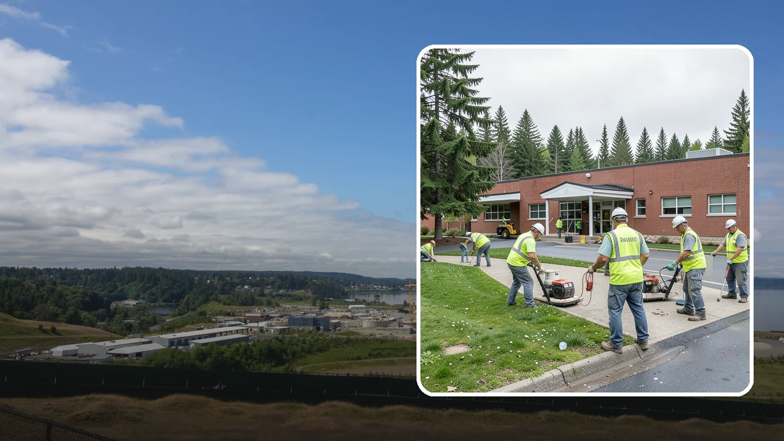 County Facilities Maintenance in University Place, Pierce County, WA - Grounds and site maintenance for Western Washington county facilities, from courthouses and annexes to remote road-district yards.