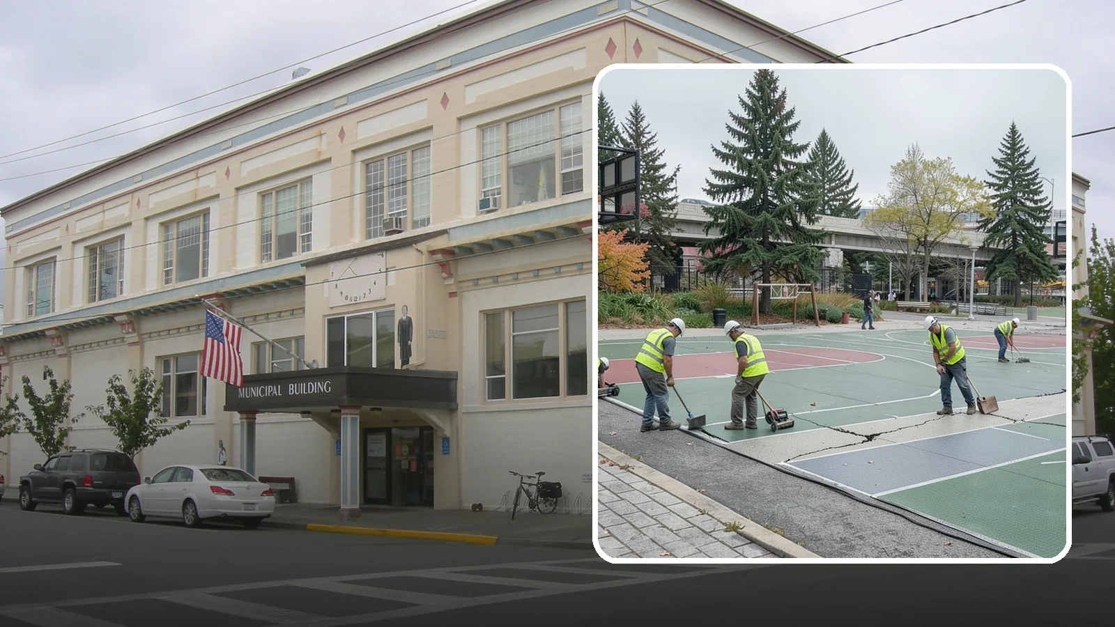 Court Crack Repair in Anacortes, Skagit County, WA - Structural and surface crack repair that stabilizes municipal sport courts before they require full reconstruction.