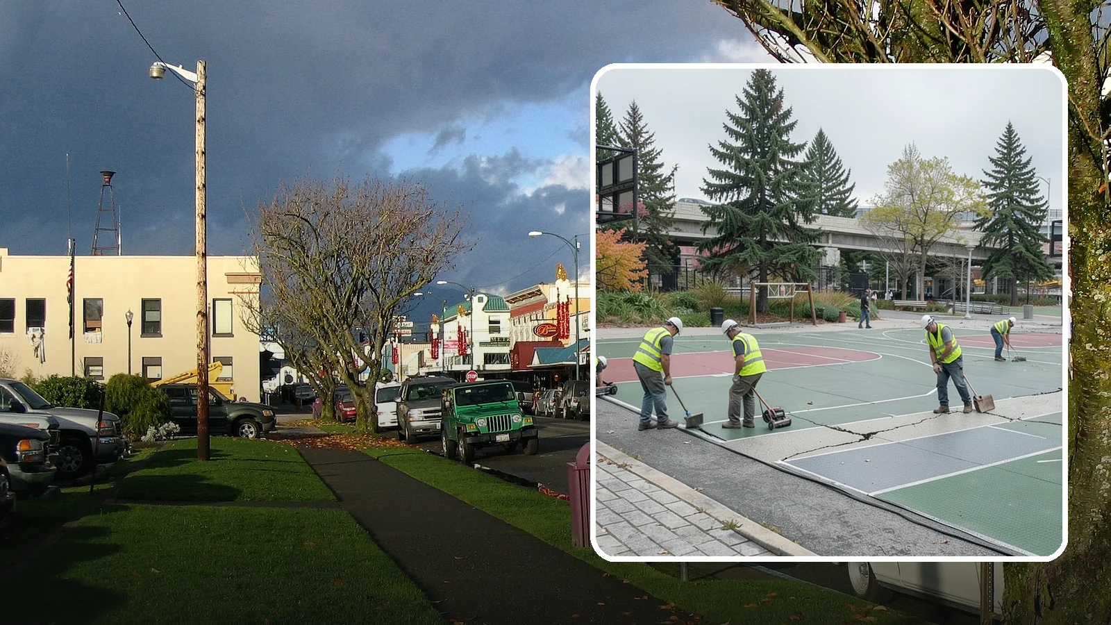 Court Crack Repair in Arlington, Snohomish County, WA - Structural and surface crack repair that stabilizes municipal sport courts before they require full reconstruction.
