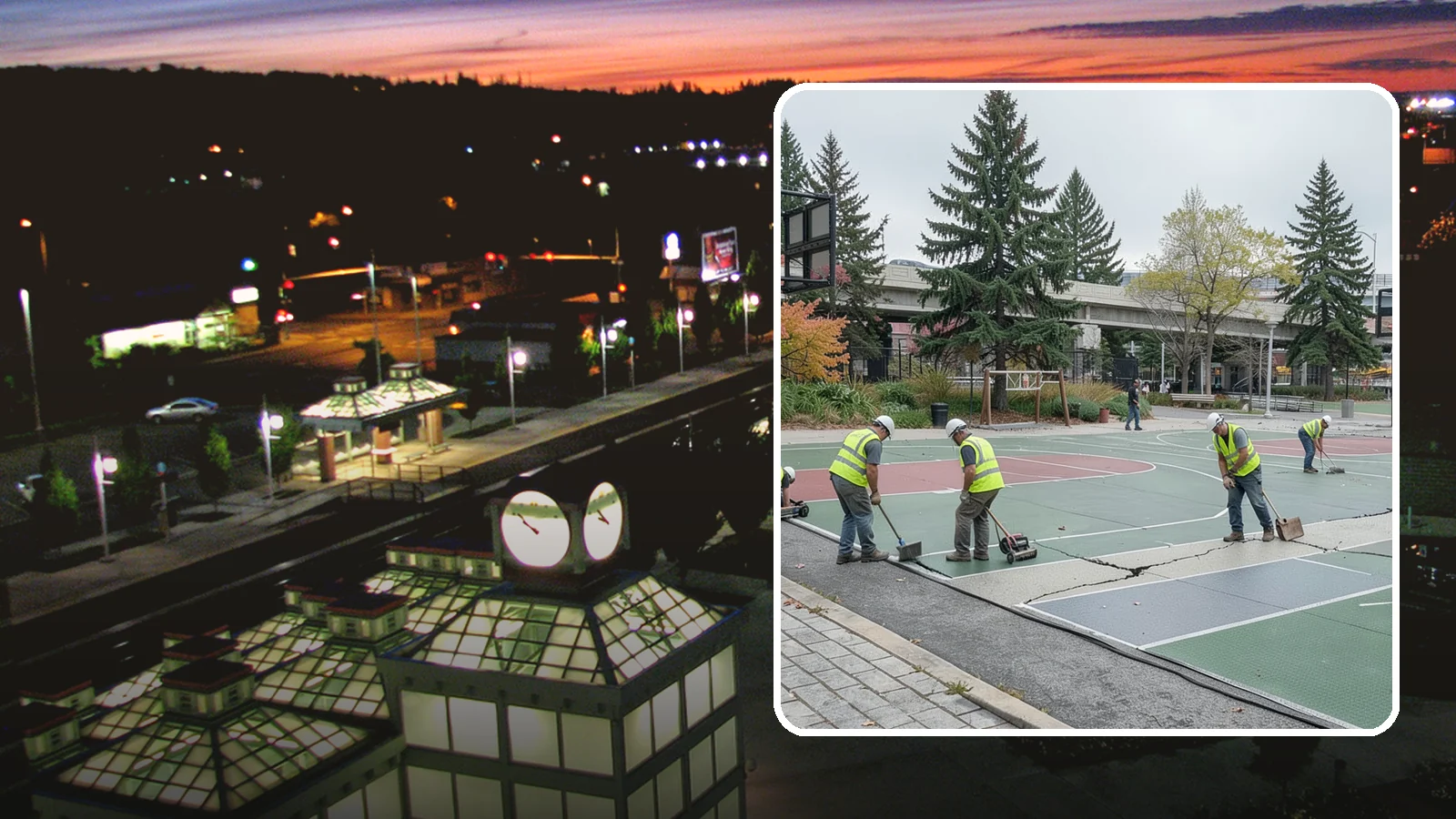 Court Crack Repair in Auburn, King County, WA - Structural and surface crack repair that stabilizes municipal sport courts before they require full reconstruction.