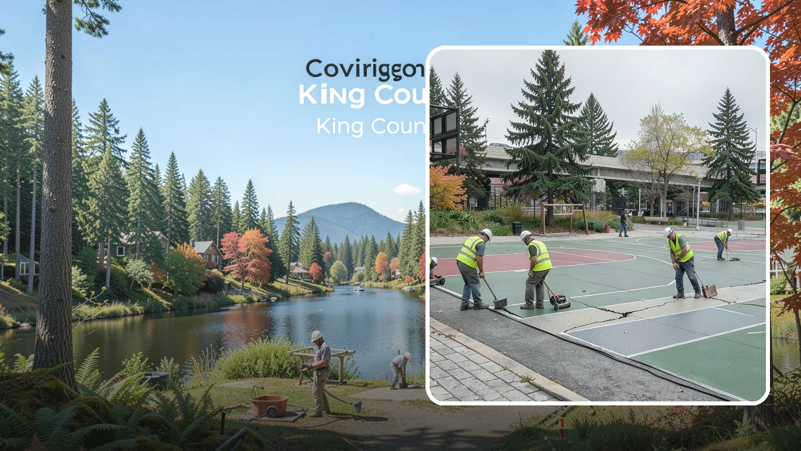 Court Crack Repair in Covington, King County, WA - Structural and surface crack repair that stabilizes municipal sport courts before they require full reconstruction.