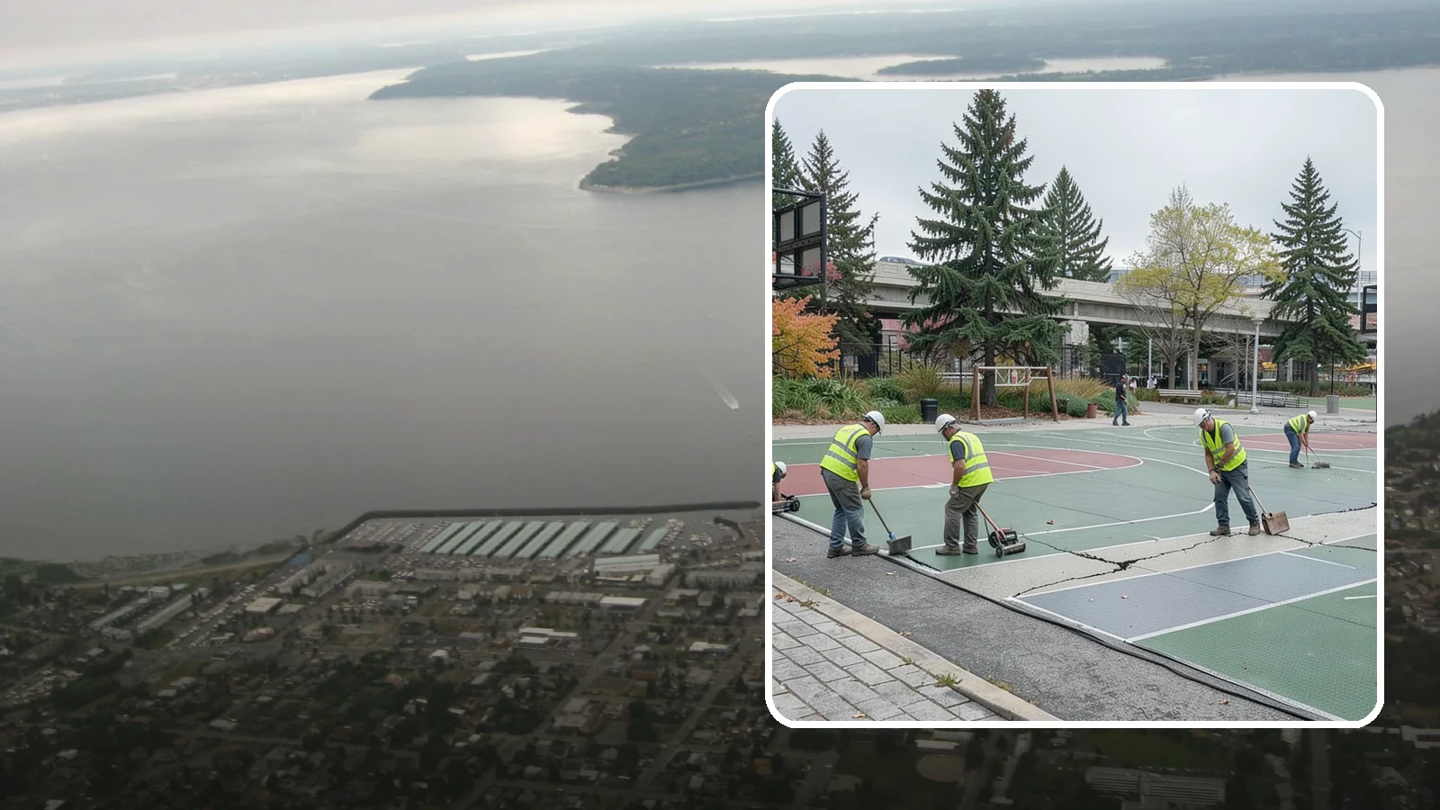 Court Crack Repair in Des Moines, King County, WA - Structural and surface crack repair that stabilizes municipal sport courts before they require full reconstruction.