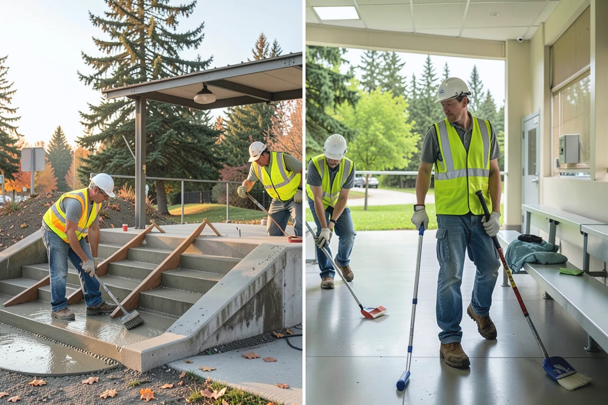Court Crack Repair in Des Moines, King County, WA - Map and classify each crack by width and cause