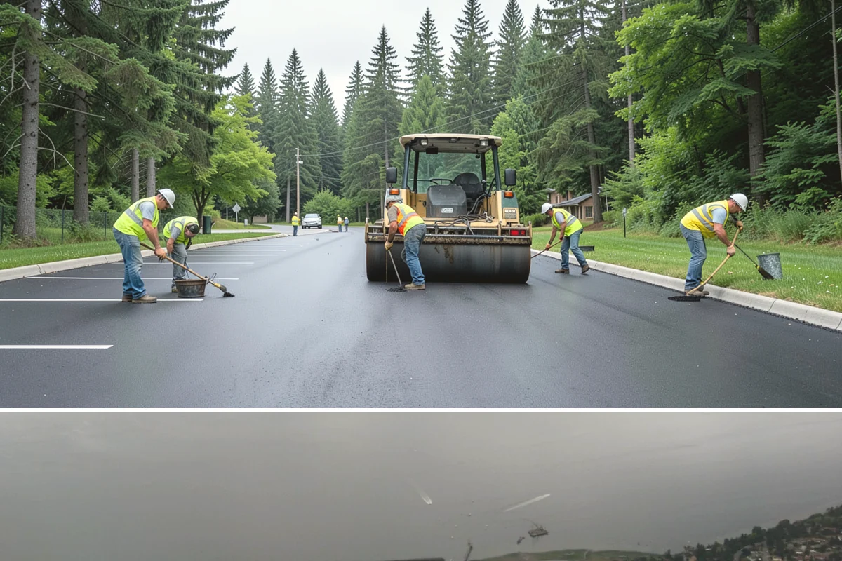 Court Crack Repair in Des Moines, King County, WA - Repairs perform best in dry summer weather when the slab is fully dry and daytime temperatures support proper curing.