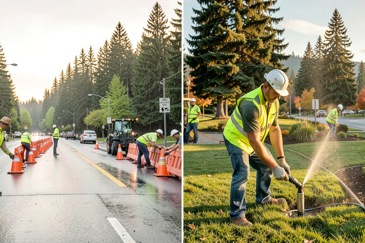 Court Crack Repair in DuPont, Pierce County, WA - Map and classify each crack by width and cause