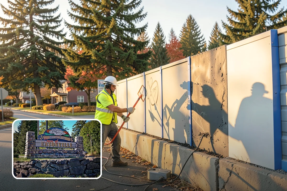 Court Crack Repair in Eatonville, Pierce County, WA - Prevents trip hazards that expose the agency to liability